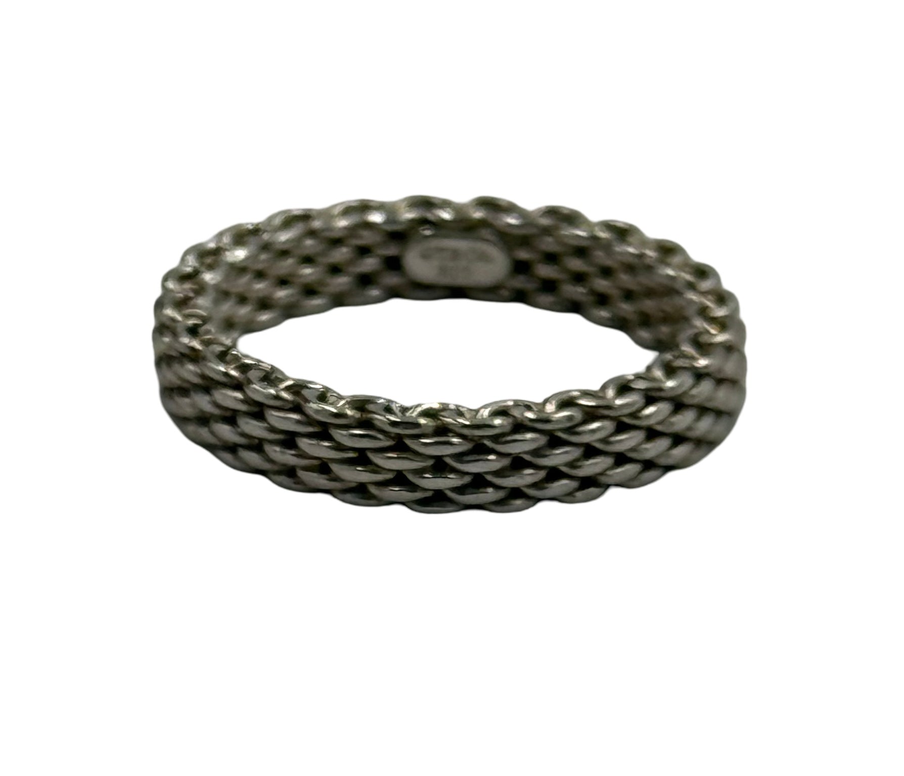 925 Sterling silver Tiffany & Co Somerset Narrow mesh band