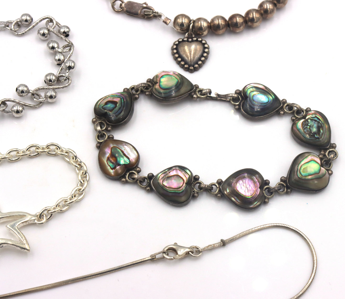 Vintage 925 sterling silver group lot of  bracelets