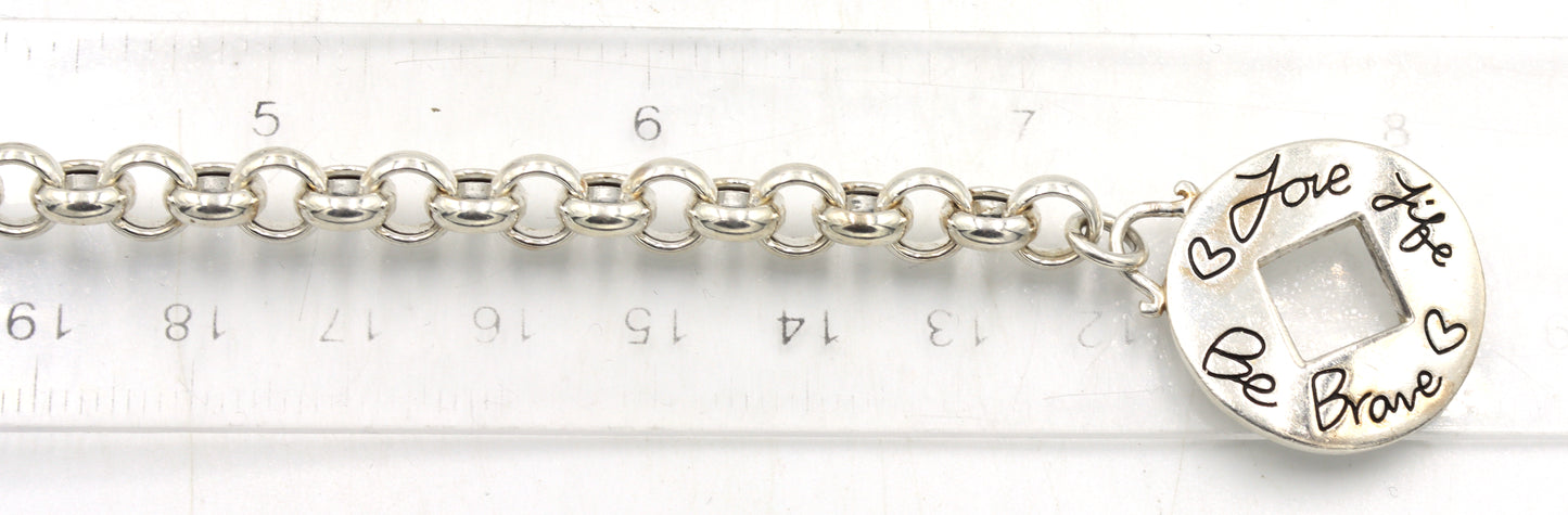 Group lot of 8 Vintage 925 sterling silver bracelets