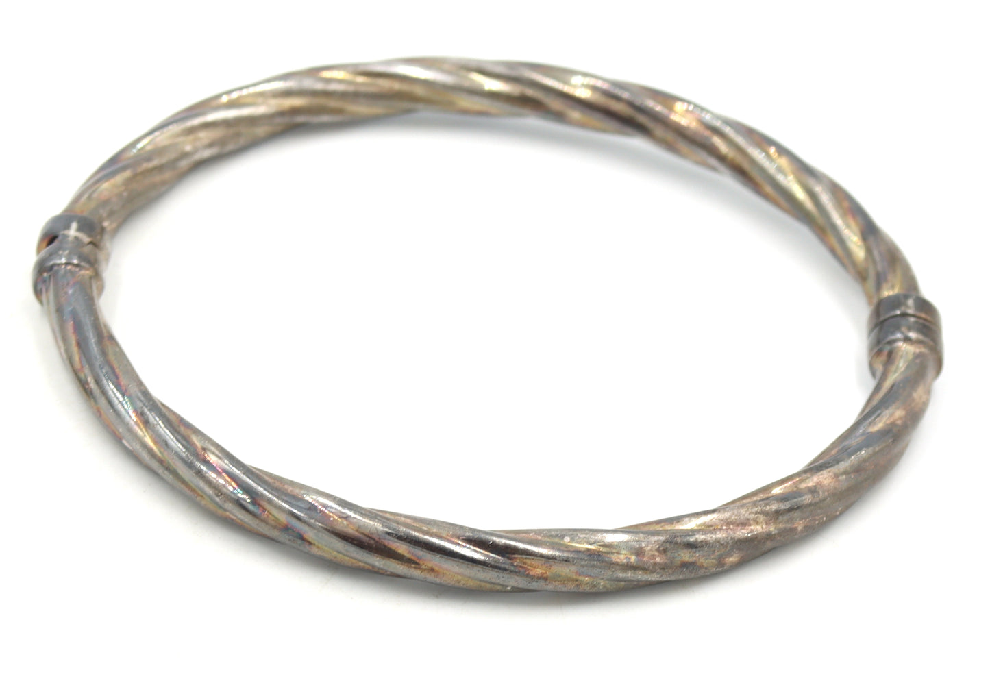 Group lot of 4 Vintage 925 sterling silver bangles