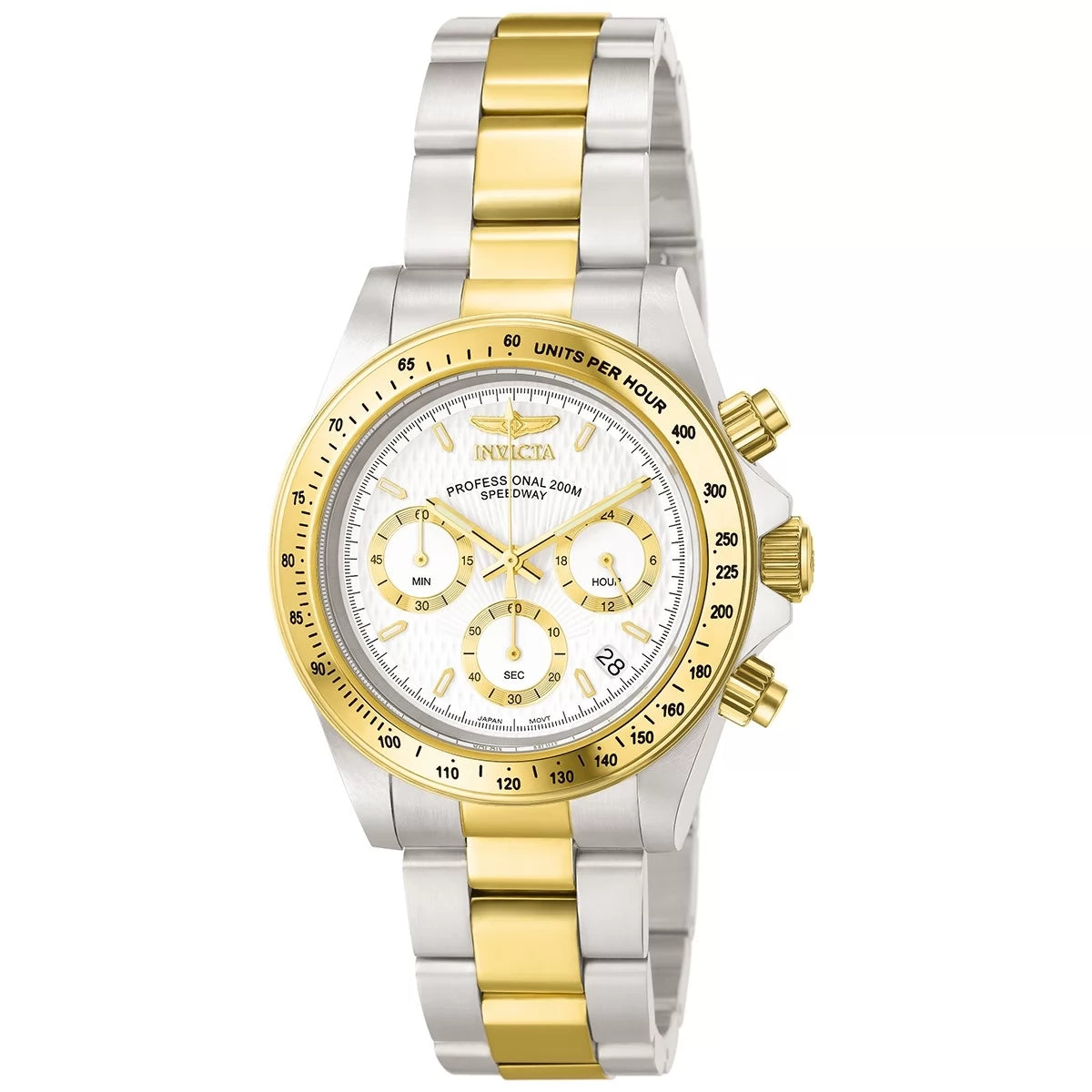 Invicta Men's Speedway Quartz Chronograph White Dial Watch
