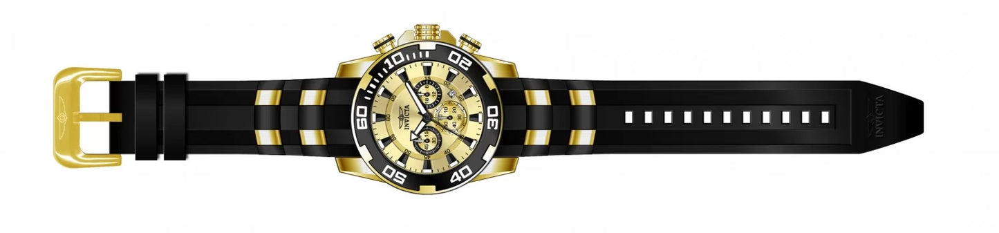 Invicta Men's Pro Diver Quartz Chronograph Gold Dial Watch