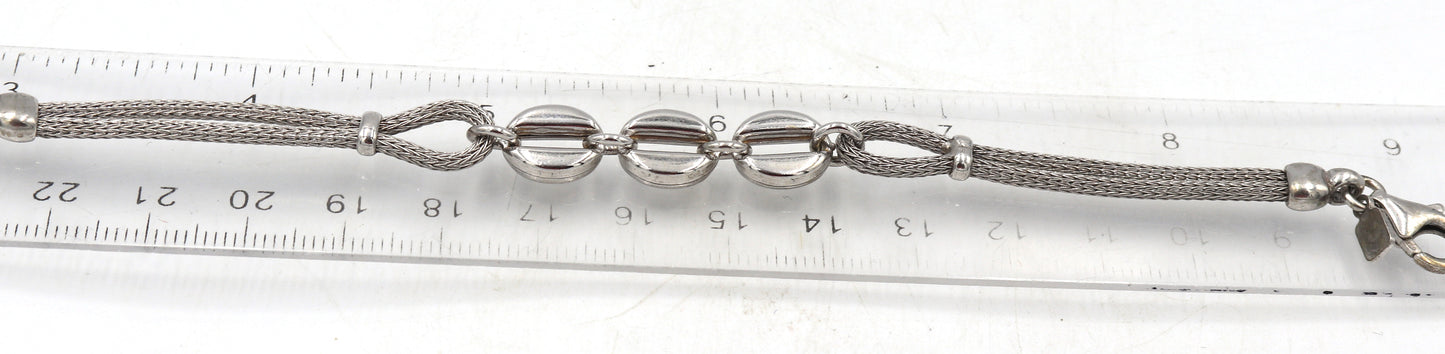 Group lot of 8 Vintage 925 sterling silver bracelets