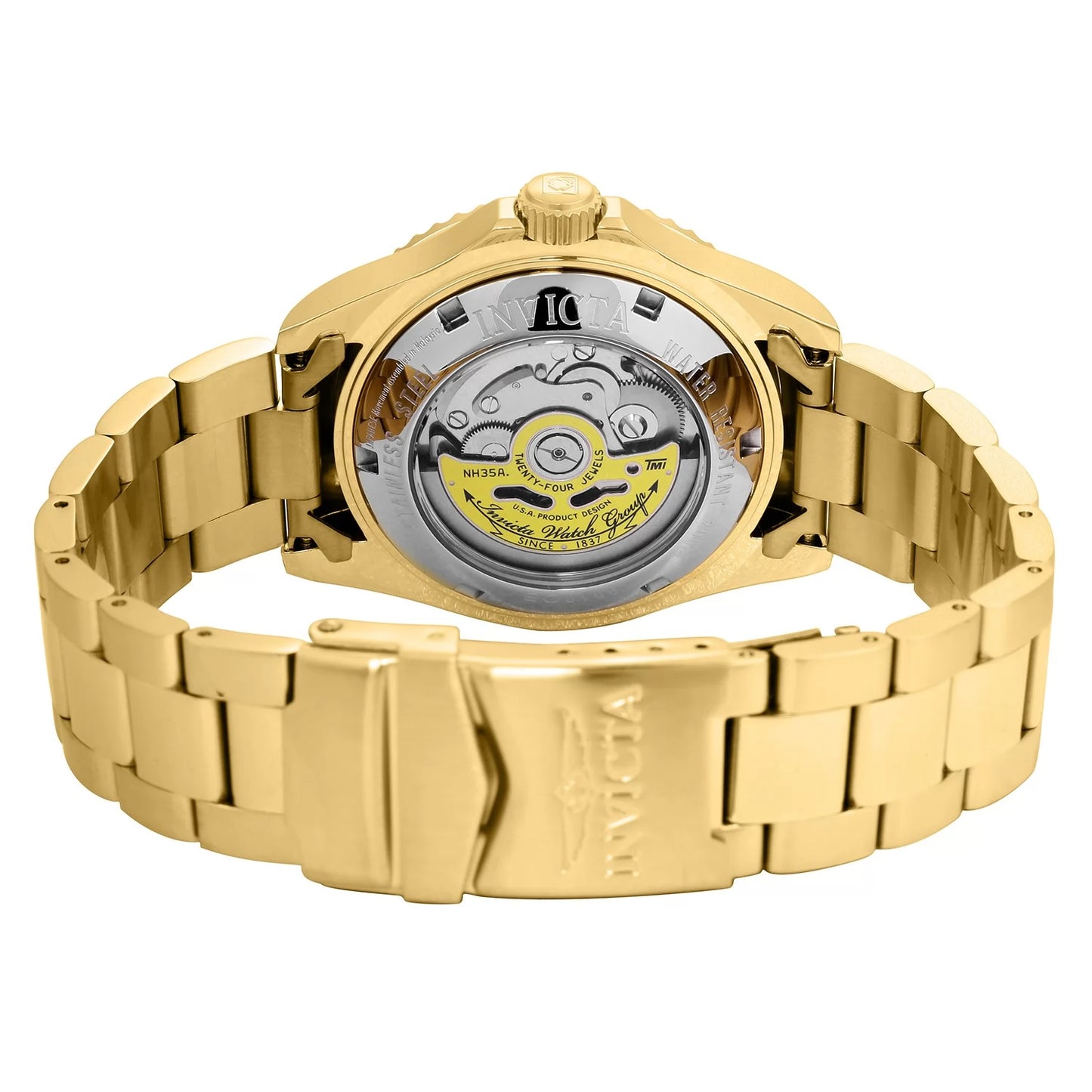 Invicta Men's Pro Diver Automatic 3 Hand Champagne Dial Watch