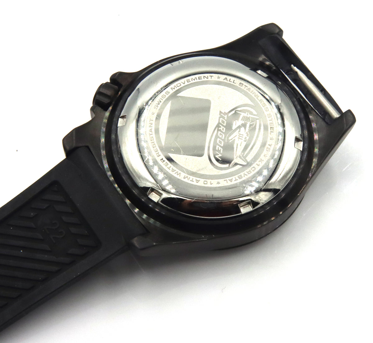 Torgoen T5 pilot black dial watch