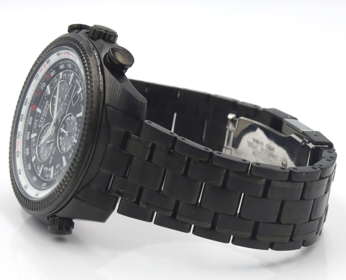 Citizen Eco drive black dial stainless steel men's watch