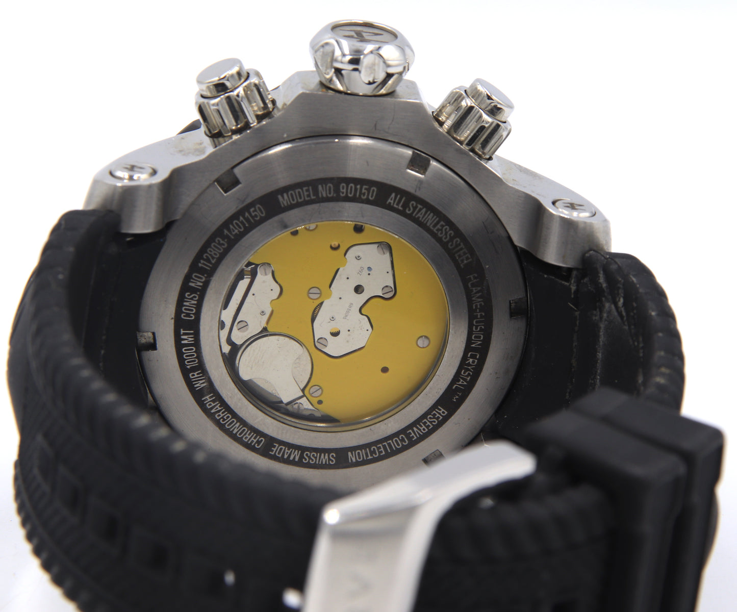 Invicta Reserve Venmo Quartz Swiss Chronograph Black Dial Watch