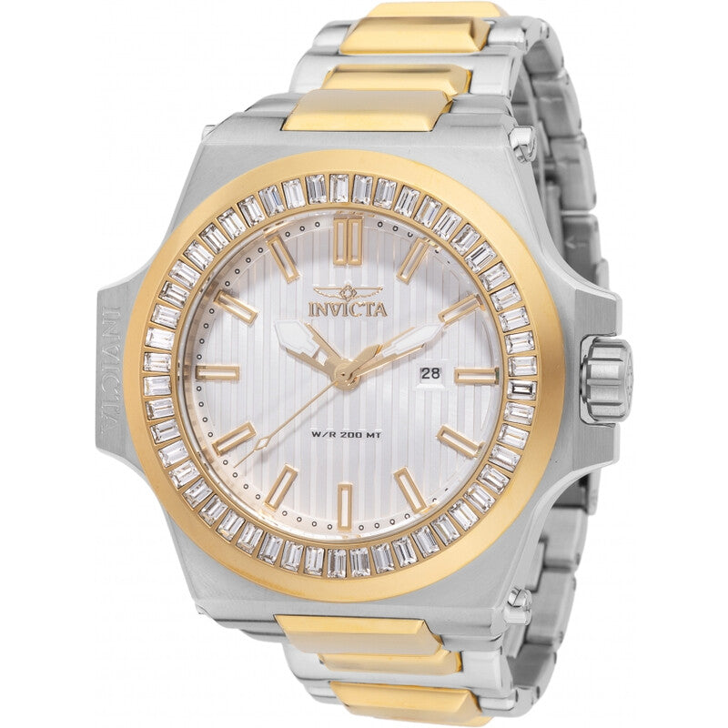 Invicta Akula Crystal Two-Tone Silver Dial Men's Watch