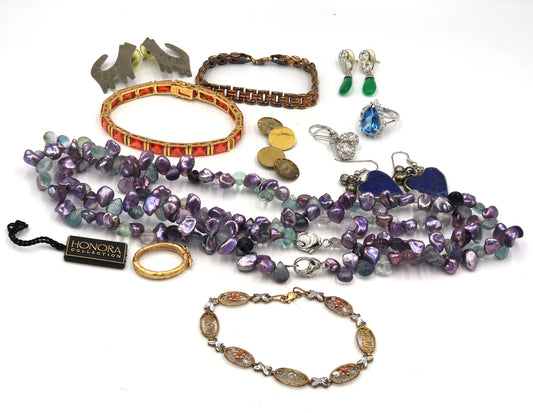 Group lot of vintage 925 sterling silver jewelry