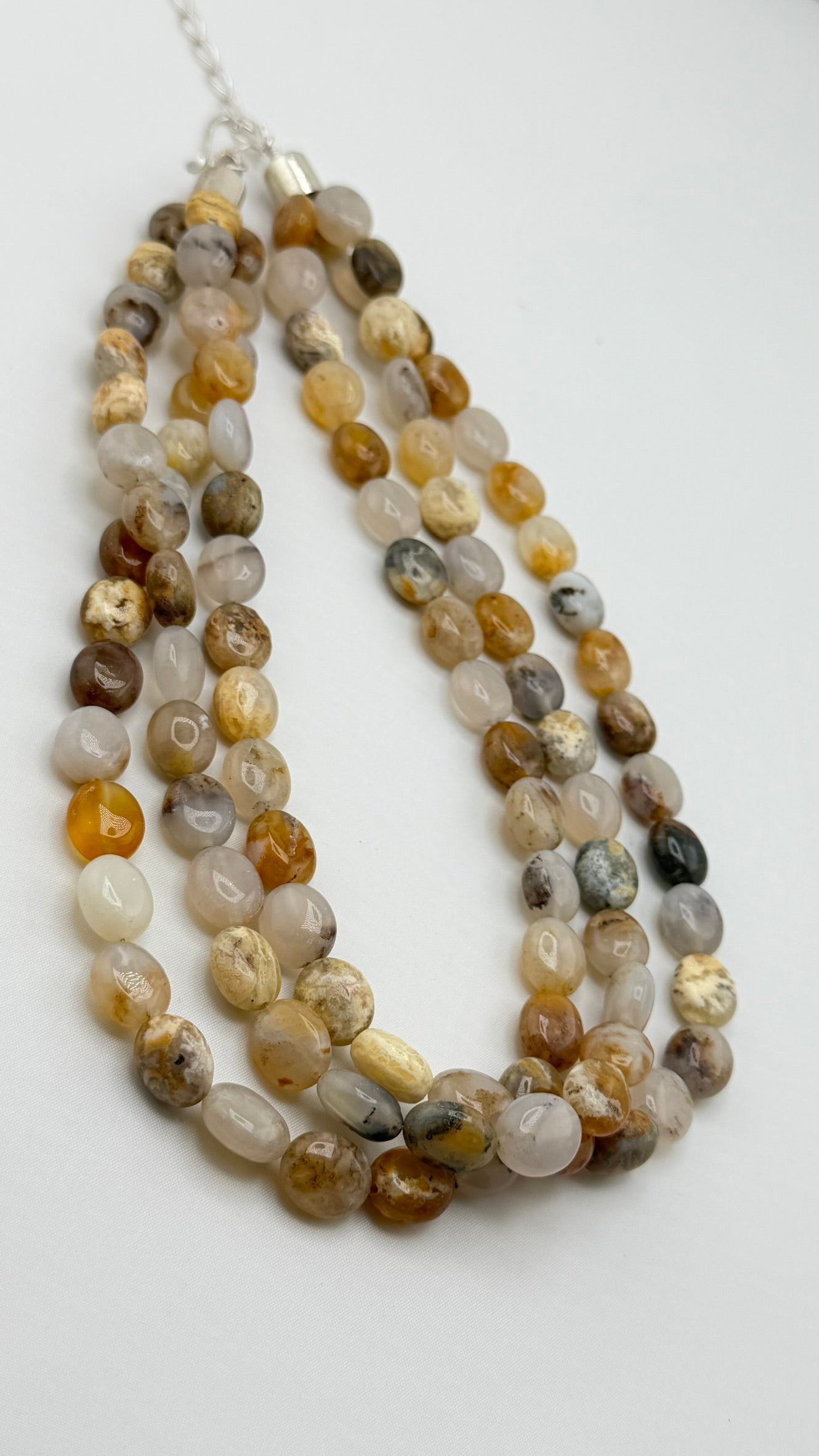 925 Sterling Silver Jay King DTR Multi-Strand Of  Moonstone Necklace