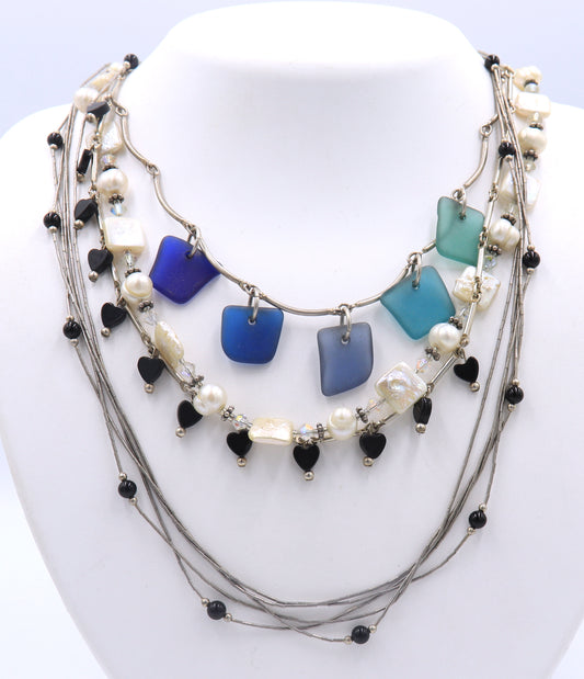 925 Sterling Silver Lot of 4 Necklaces