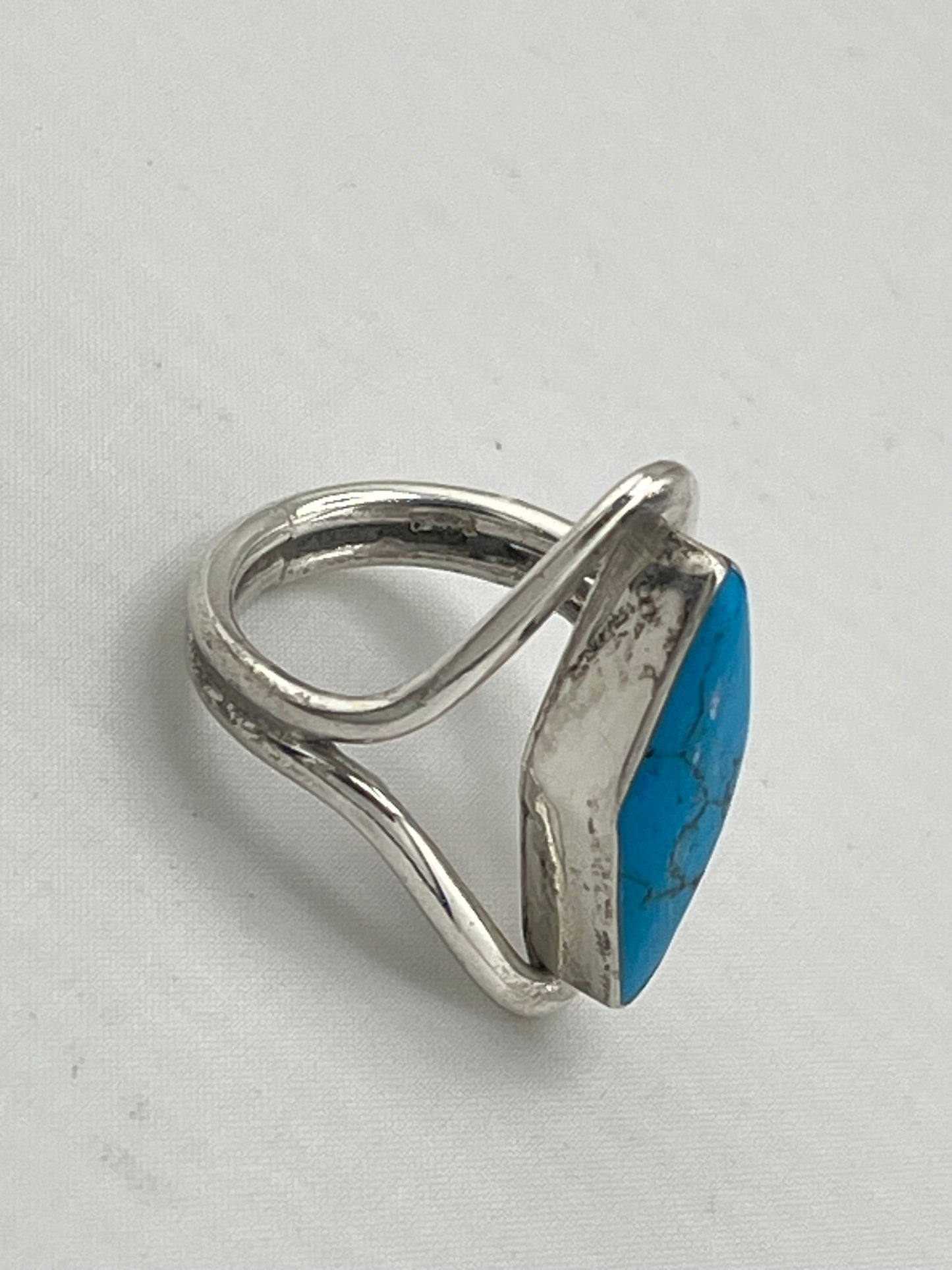 925 Sterling Silver Vintage Southwestern Turquoise Ring