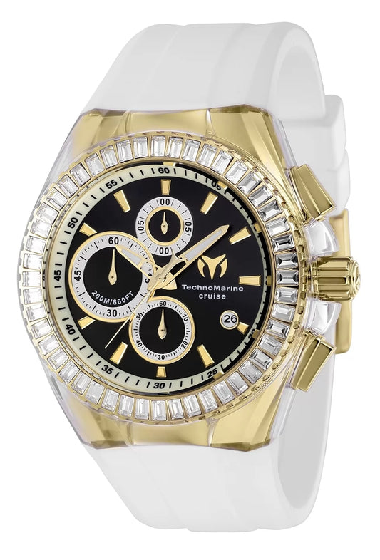 Technomarine Men's Cruise Quartz Chronograph Black Dial Watch