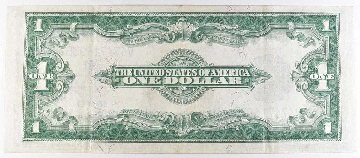1923 $1 Silver Certificate Series of 1923 Washington Serial V47471493B Large Size Note
