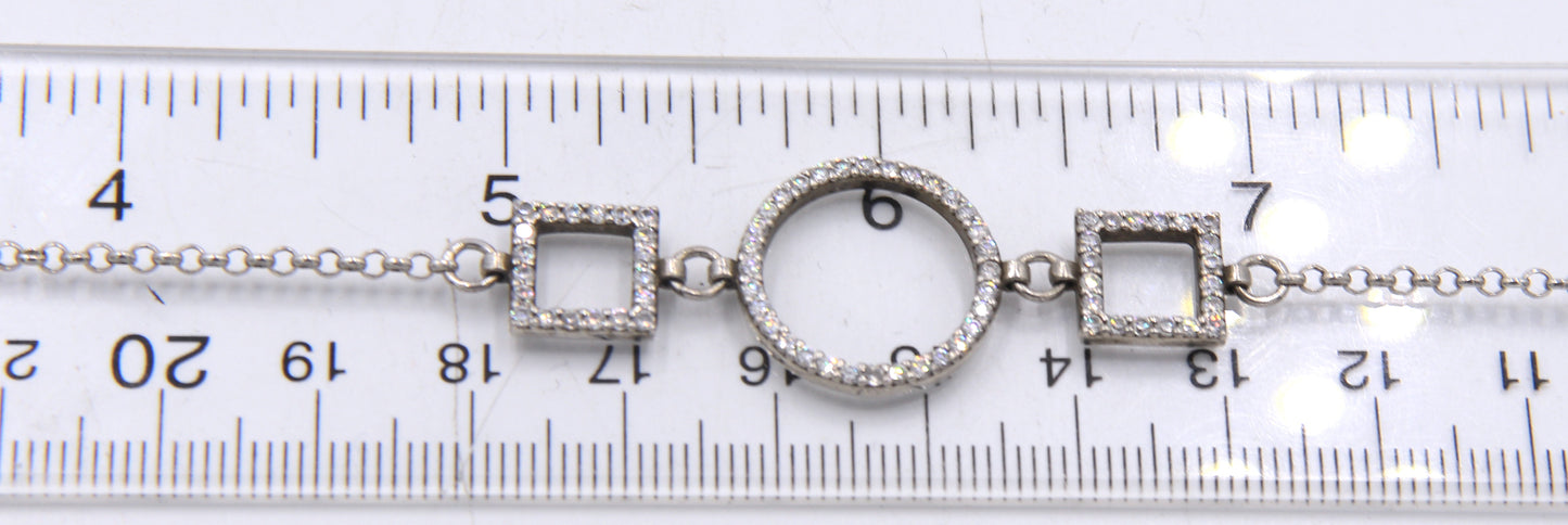 Group Lot of Vintage 925 Sterling Silver Bracelets