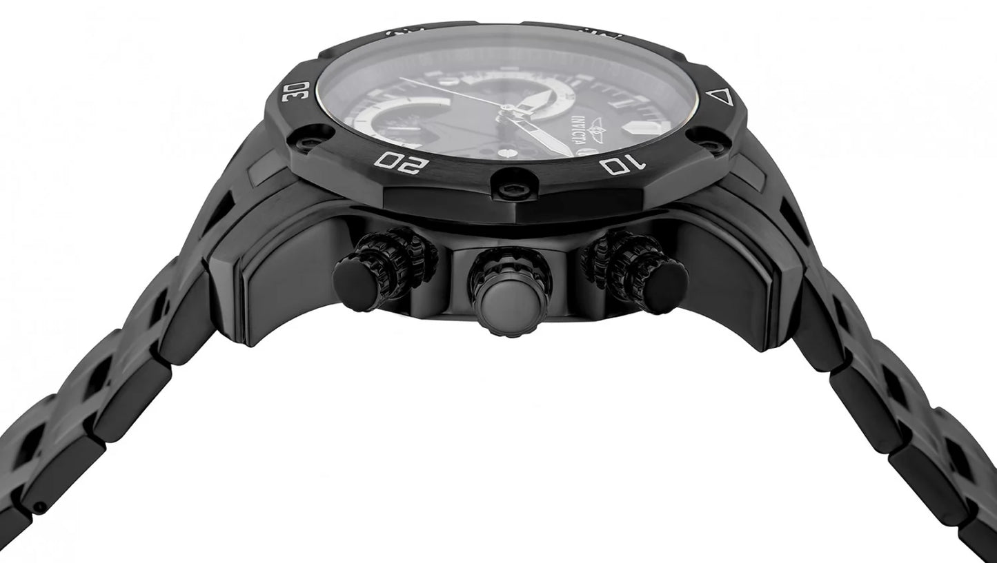 Invicta Men's Pro Diver Quartz Multifunction Black Dial Watch