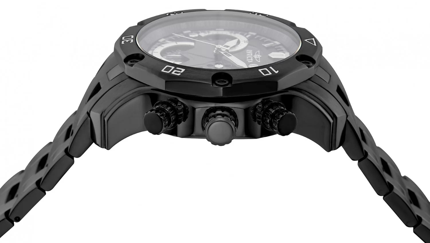 Invicta Men's Pro Diver Quartz Multifunction Black Dial Watch