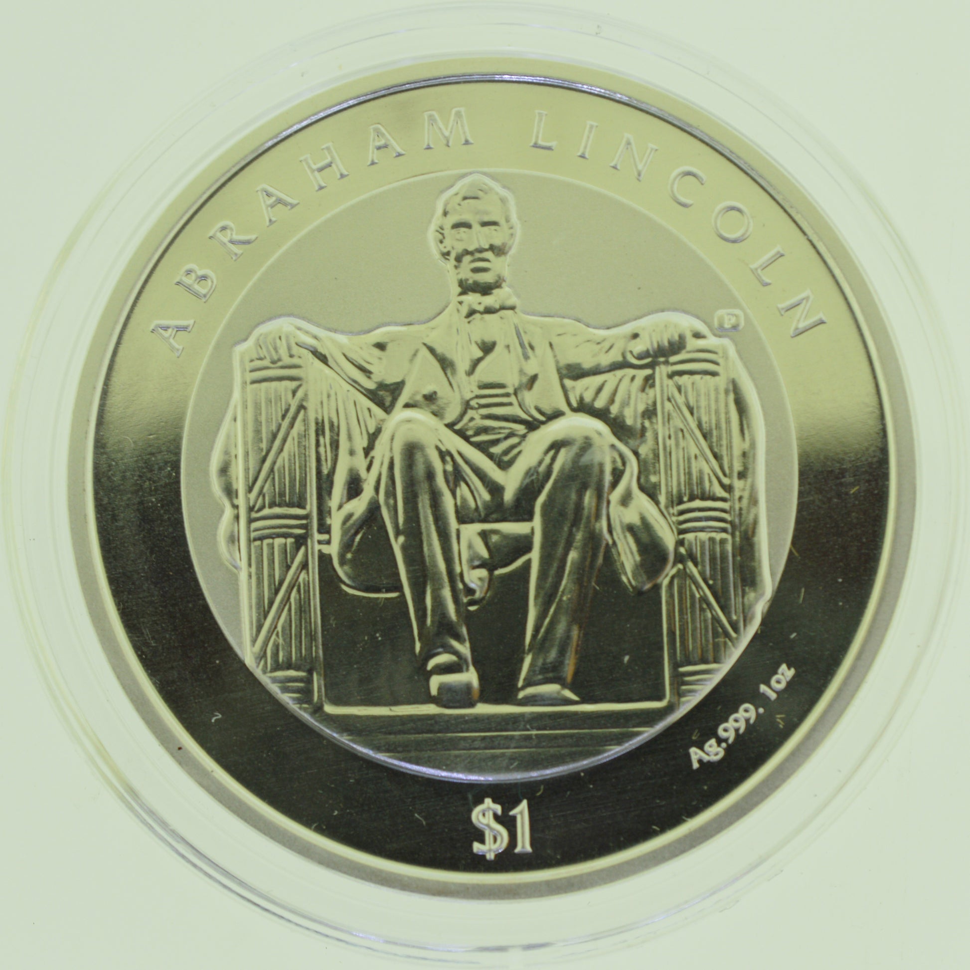 2022 BVI Lincoln Memorial 100th Anniversary 1 oz .999 Silver Coin Brilliant Uncirculated
