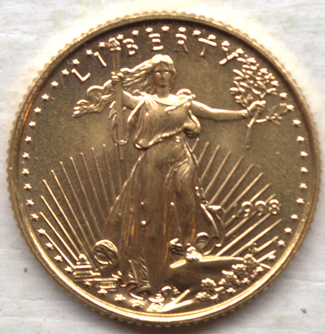 1998 $5 U.S. Gold Coin Modern Gold Issue Genuine U.S. Mint
