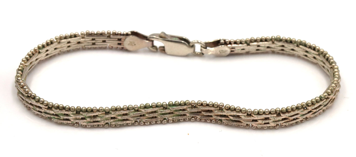 Group lot of 6 Vintage 925 sterling silver bracelets