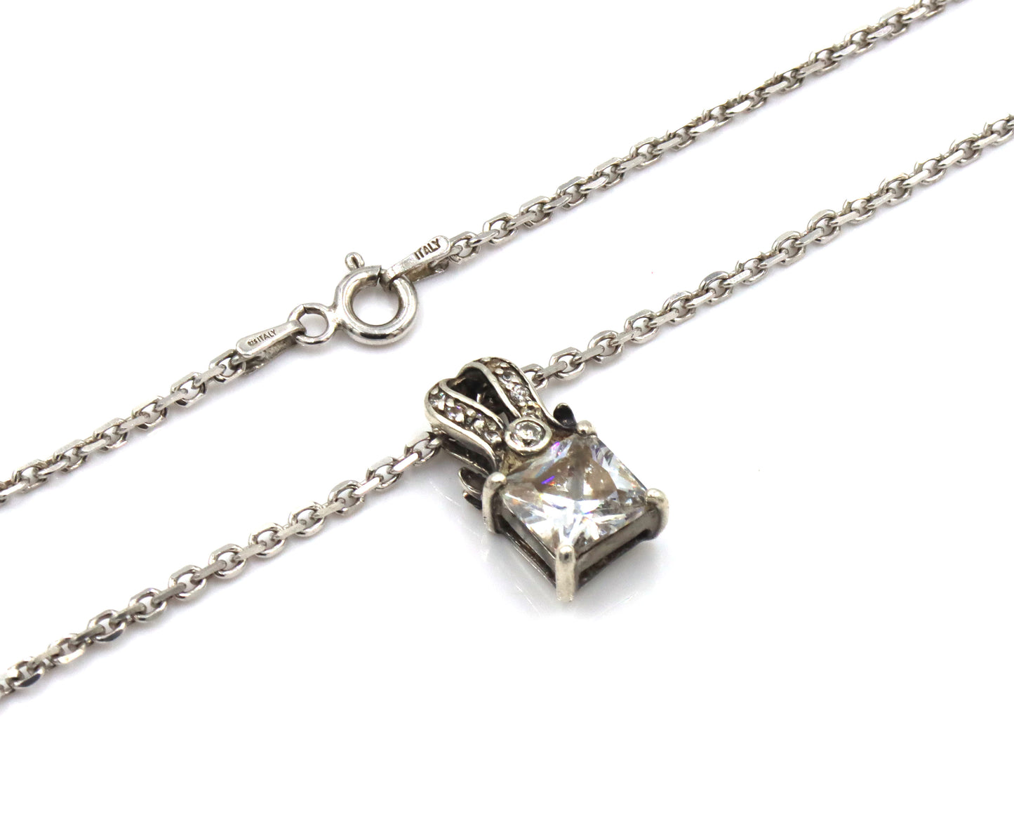 Vintage 925 sterling silver group lot of 8 vintage 925 sterling silver necklaces