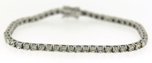 925 Sterling Silver Cubic Zirconia Tennis Bracelet