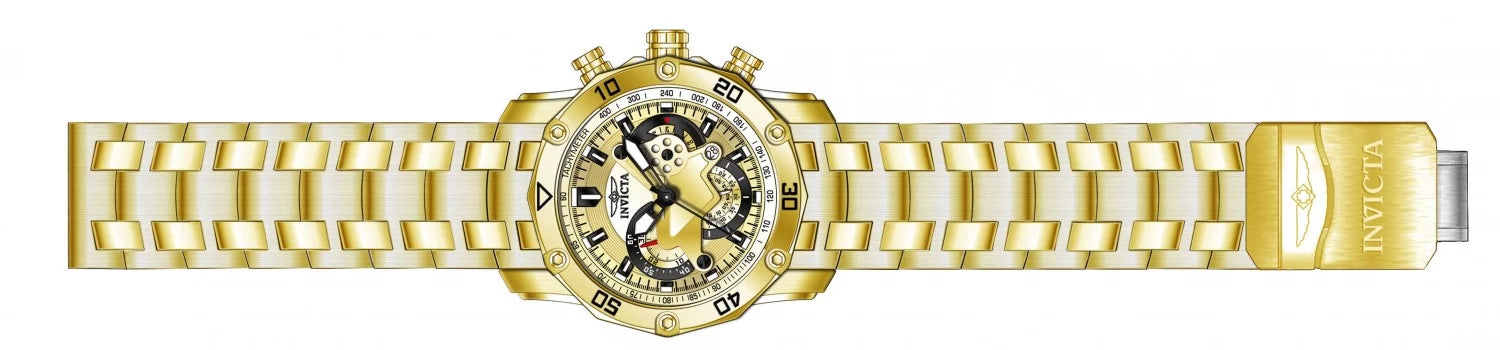 Invicta Women's Pro Diver Quartz Multifunction Gold Dial Watch