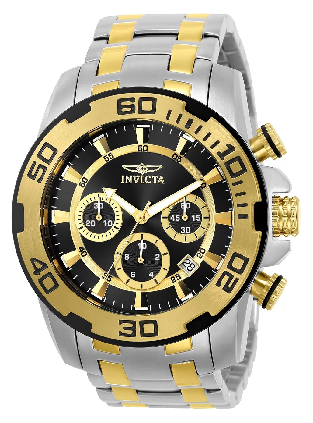 Invicta Men's Pro Diver Quartz Chronograph Black Dial Watch