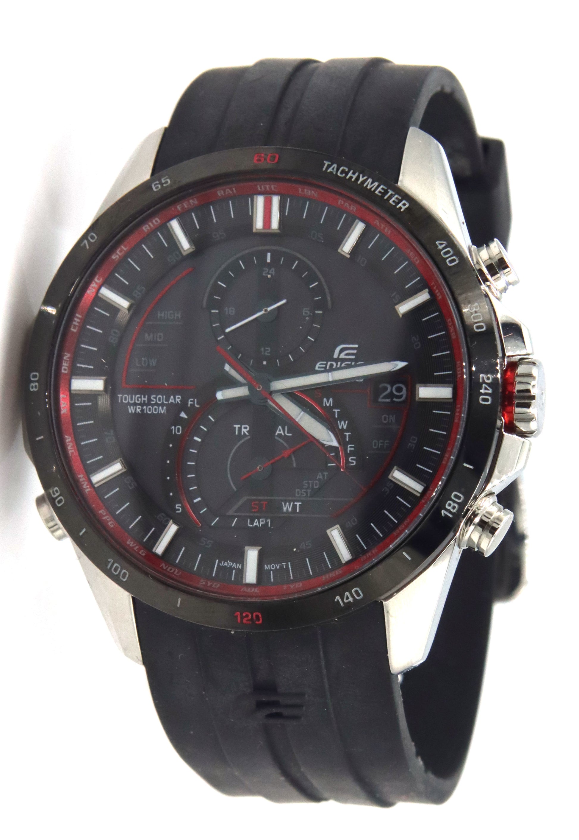 Casio Edifice EQS Solar chronograph watch