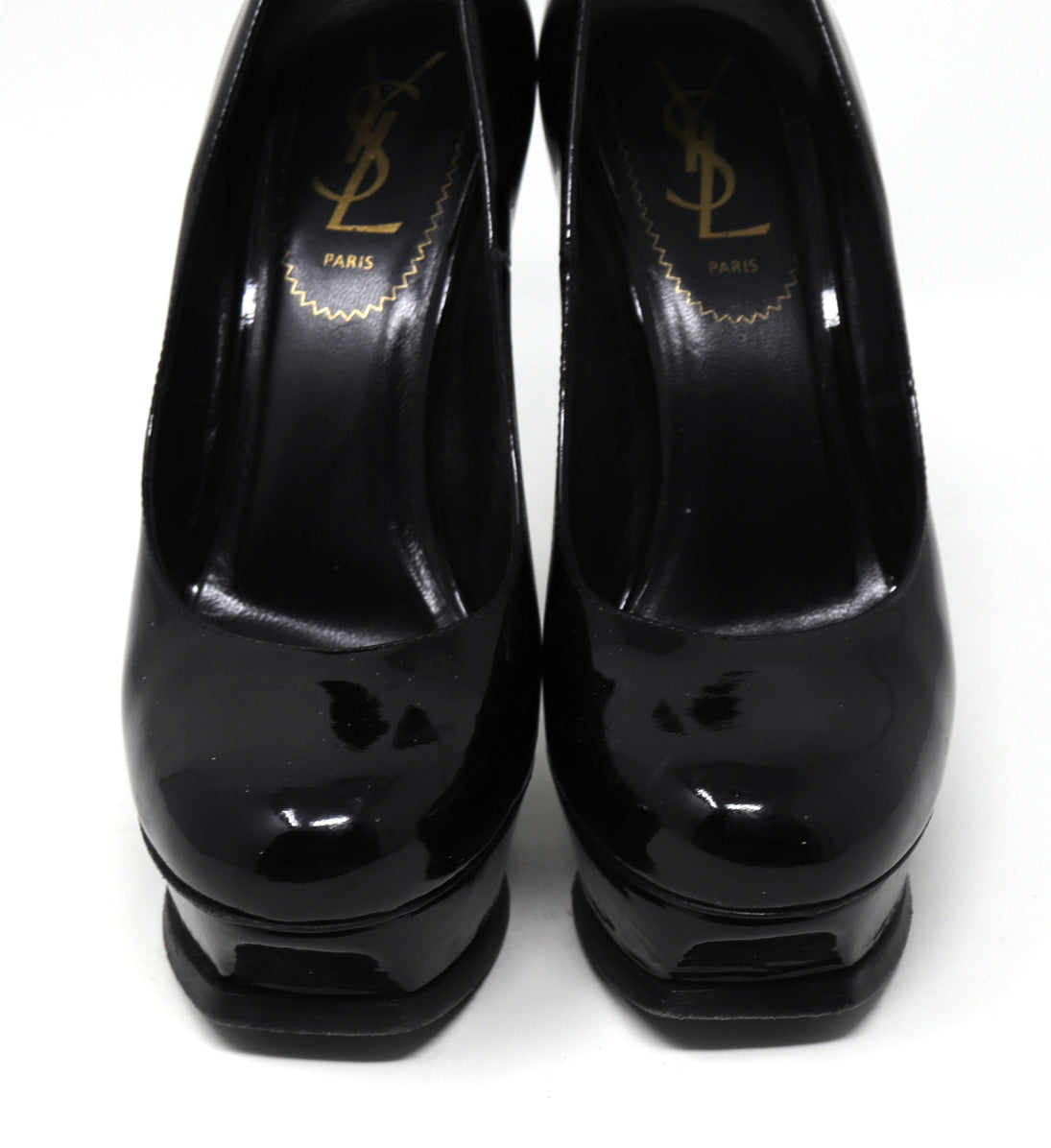 YSL Tribute 105 pump vitello vermice soft nero