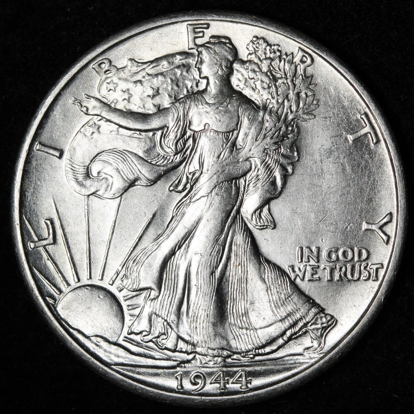 1944-D Walking Liberty Silver Half Dollar Denver Mint 90% Silver About Uncirculated (AU)