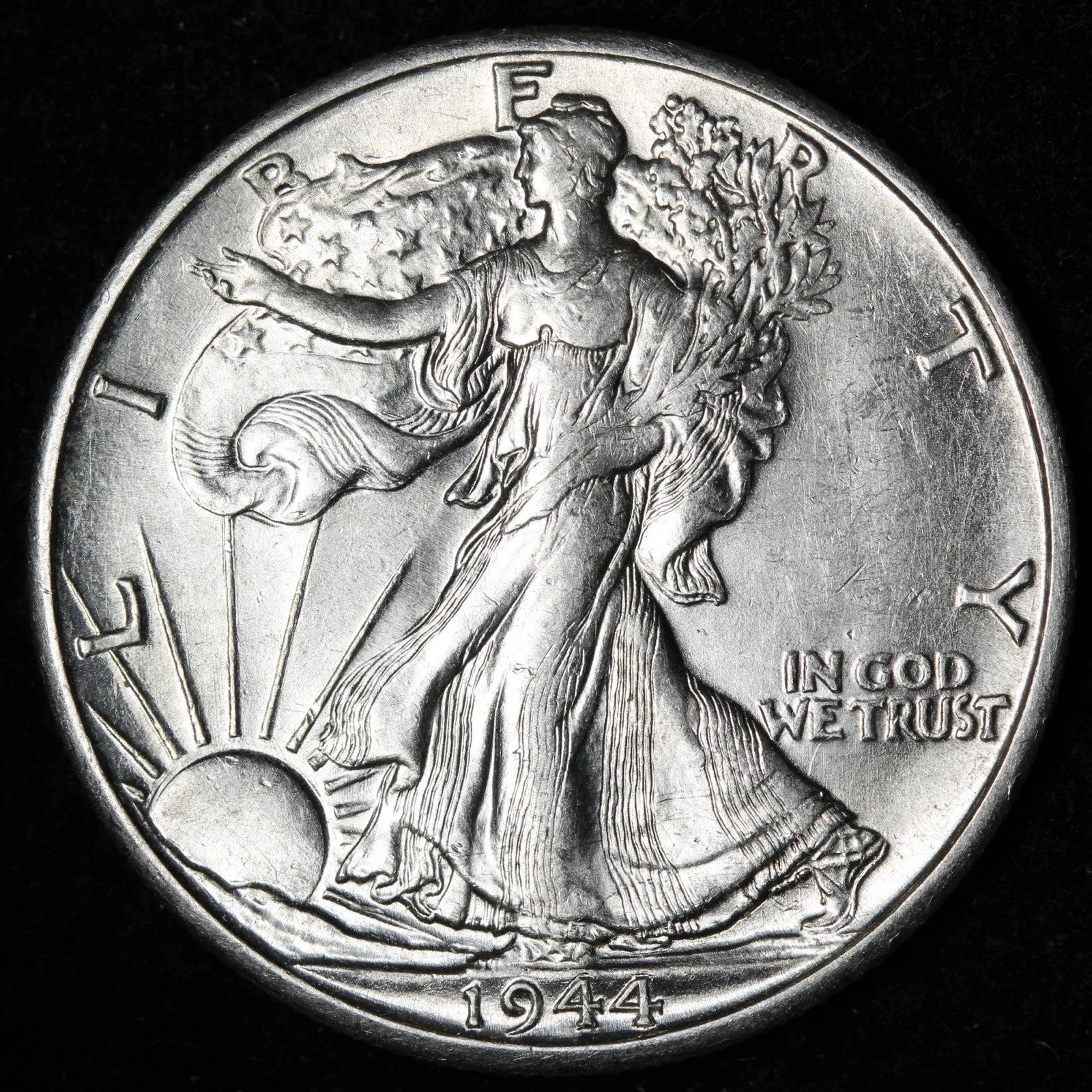 1944-D Walking Liberty Silver Half Dollar Denver Mint 90% Silver About Uncirculated (AU)