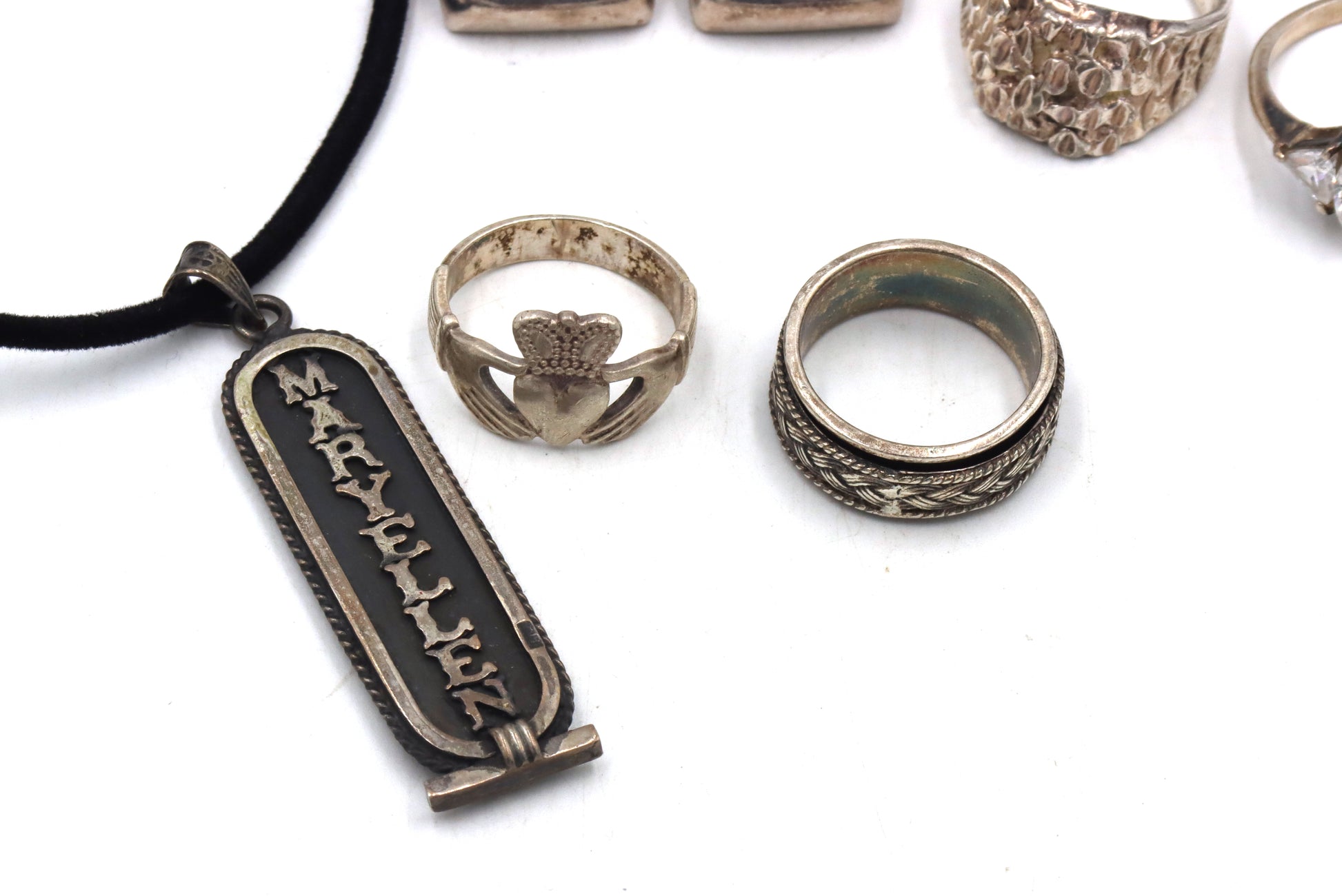 Group lot of Vintage 925 sterling silver mixed jewelry