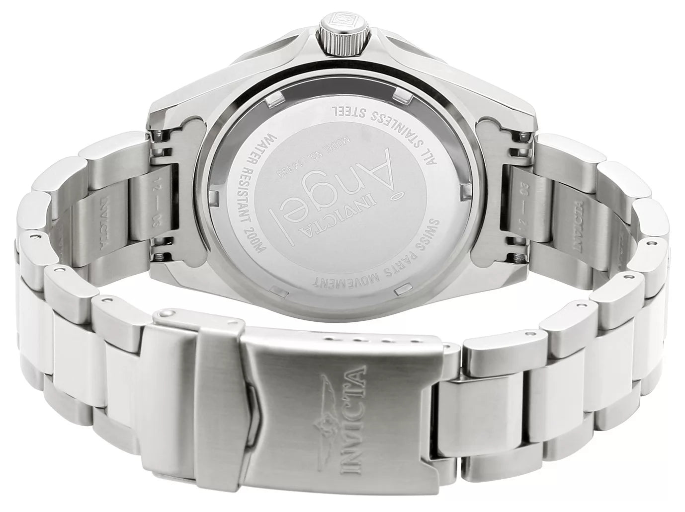 Invicta Women's Angel Quartz 3 Hand Silver Dial Watch