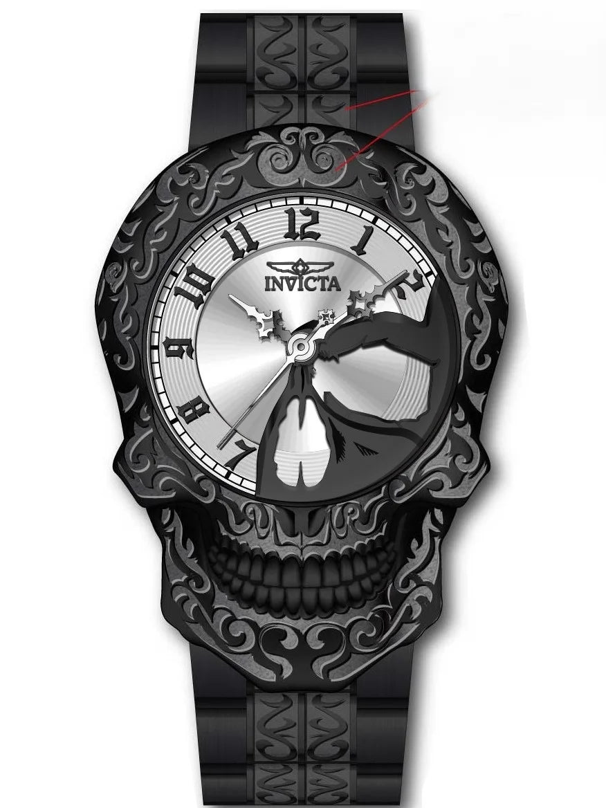 Invicta Men's Artist Automatic 3 Hand Grey, Black Dial Watch