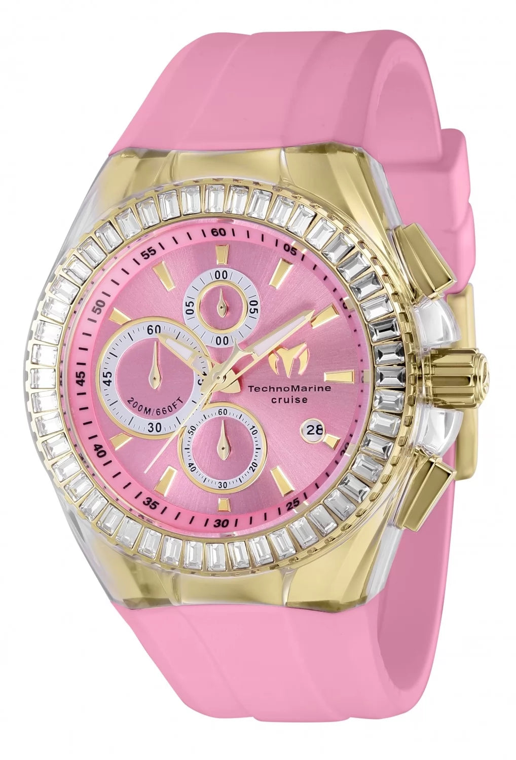 Technomarine Women's Cruise Quartz Chronograph Pink Dial Watch
