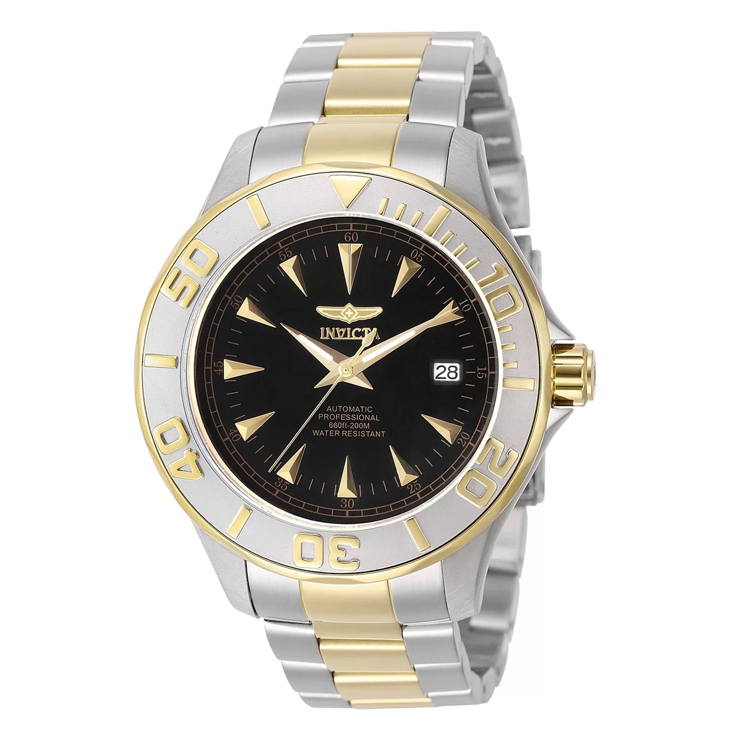 Invicta Men's Signature Automatic 3 Hand Black Dial Watch