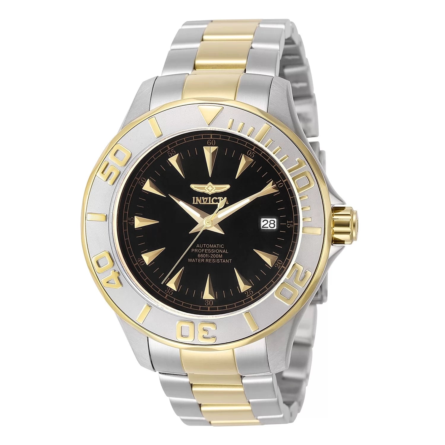 Invicta Men's Signature Automatic 3 Hand Black Dial Watch