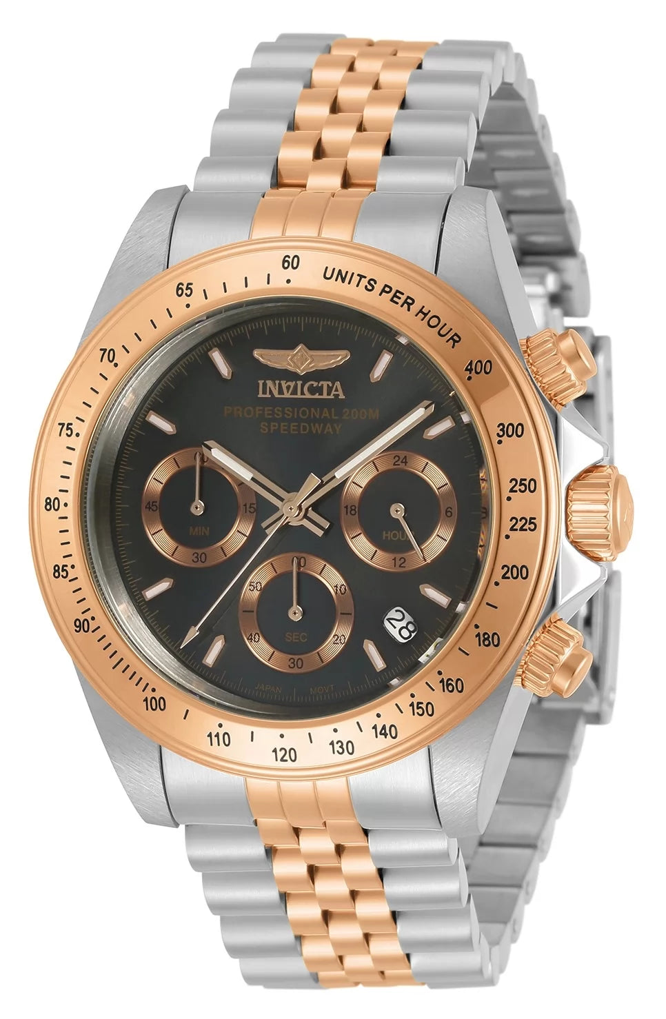 Invicta Men's Speedway Quartz Chronograph Charcoal Dial Watch