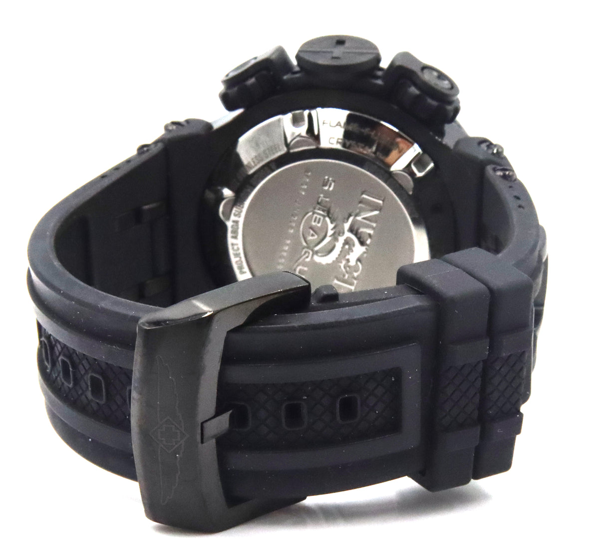 Invicta men's Subaqua Noma V yellow accent black dial watch