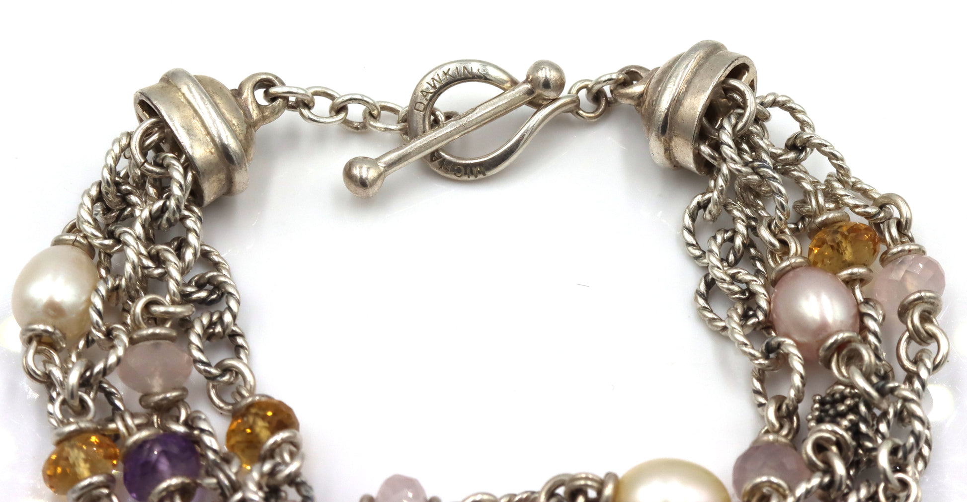 Michael Dawkins 925 Sterling Silver Multi Strands Bracelet