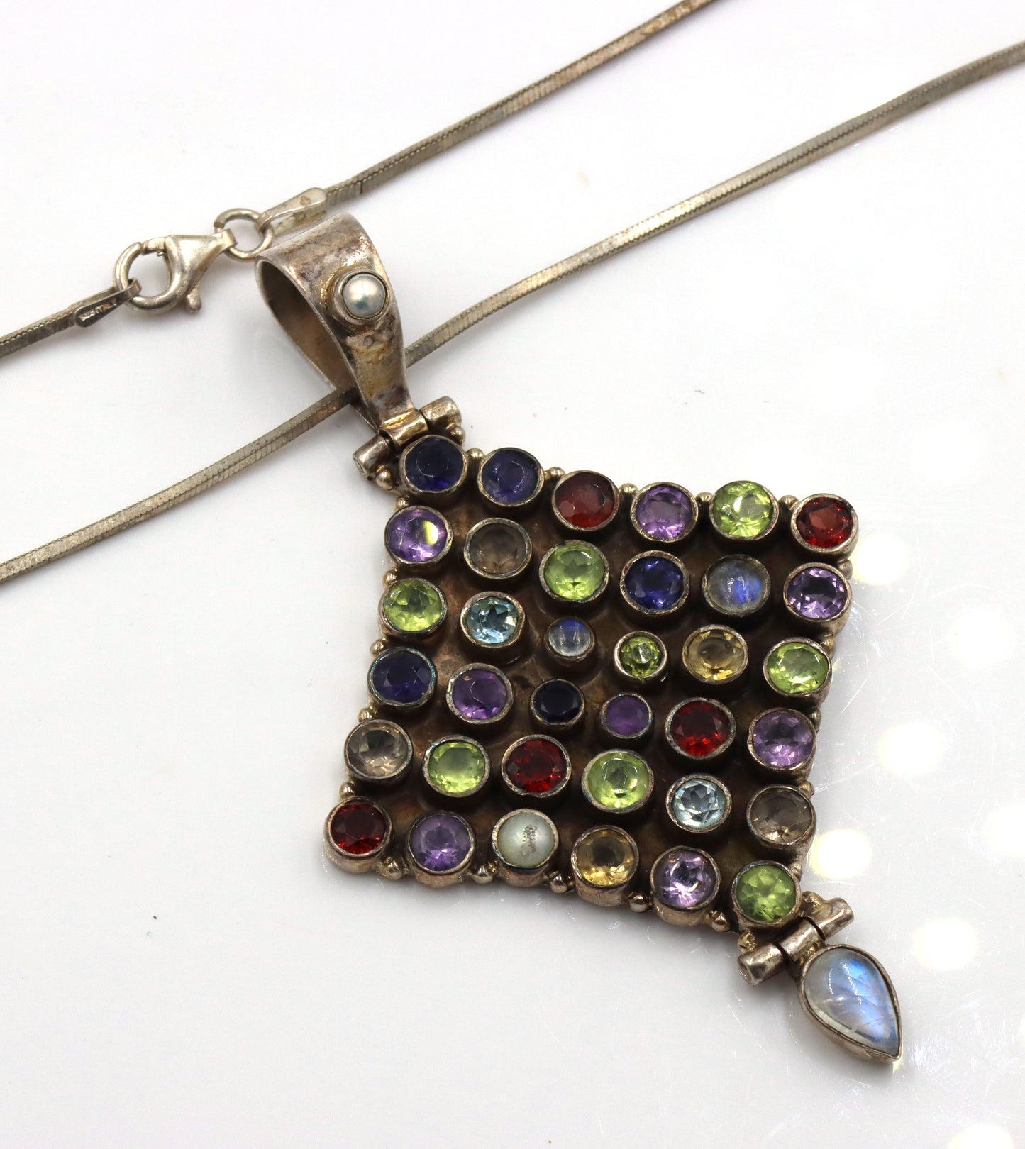 Vintage 925 sterling silver group lot of 4 necklaces