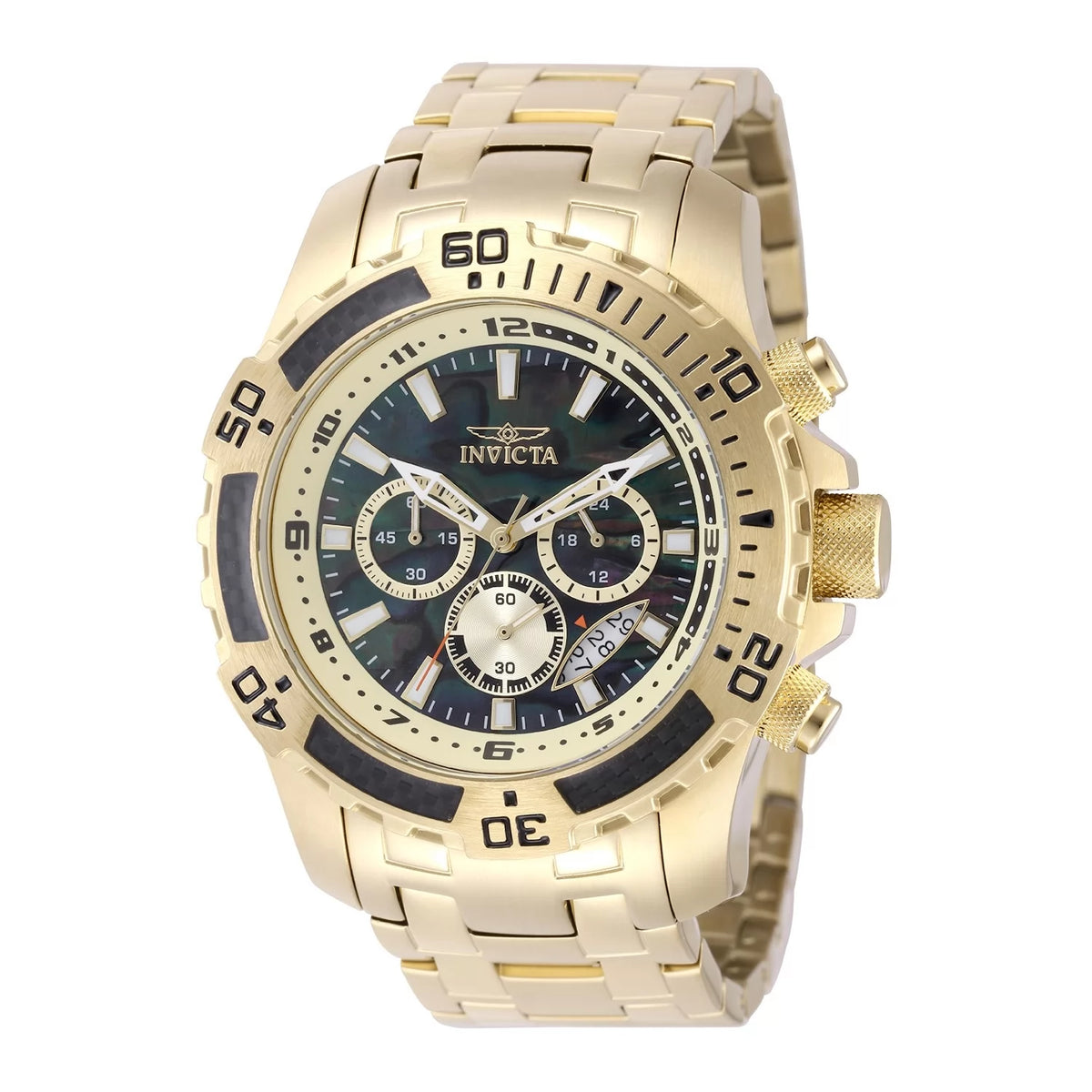 Invicta Men's Pro Diver Quartz VD53 Black Dial Watch