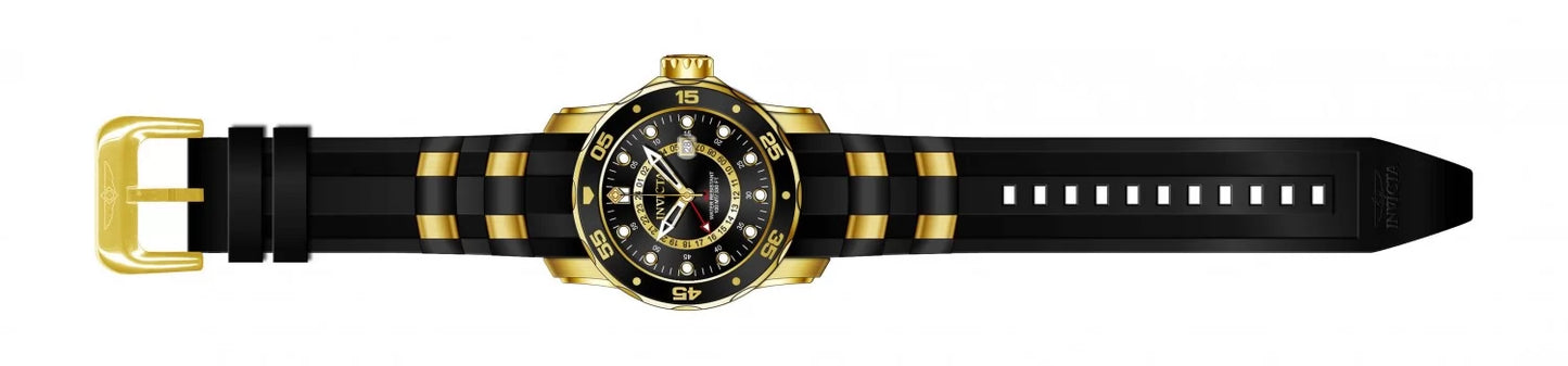 Invicta Men's Pro Diver Quartz GMT Black Dial Watch