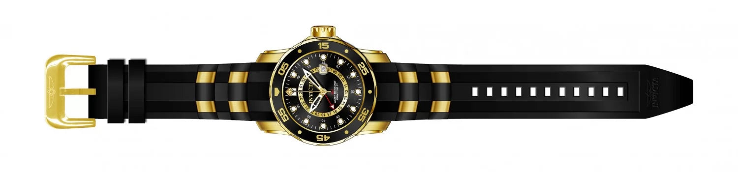 Invicta Men's Pro Diver Quartz GMT Black Dial Watch