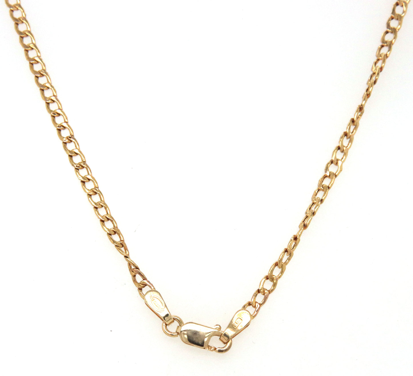 10kt Yellow gold Curb link chain necklace