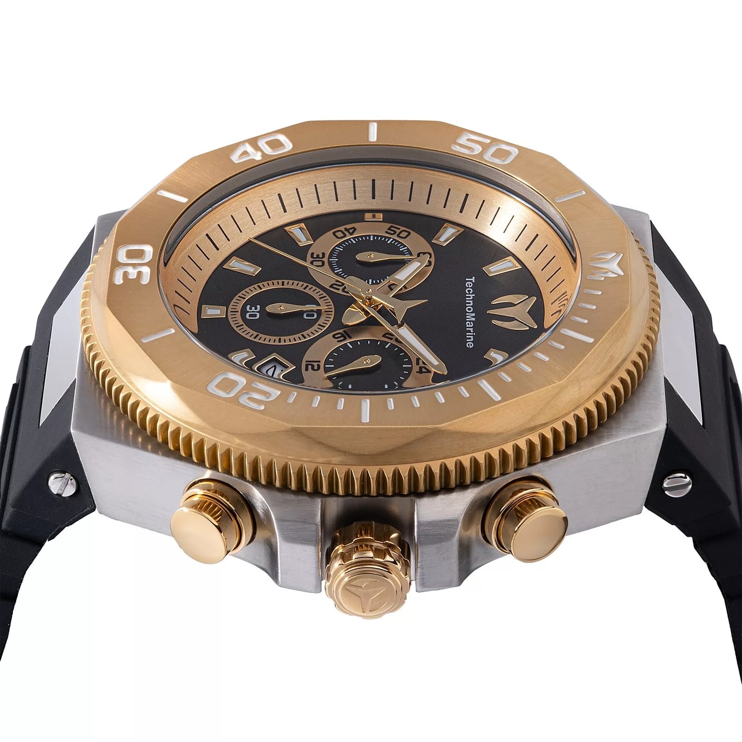 Technomarine Men's Manta Quartz Gold, Black Dial Watch
