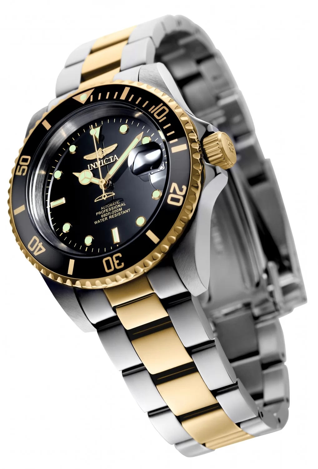 Invicta Men's Pro Diver Automatic 3 Hand Black Dial Watch