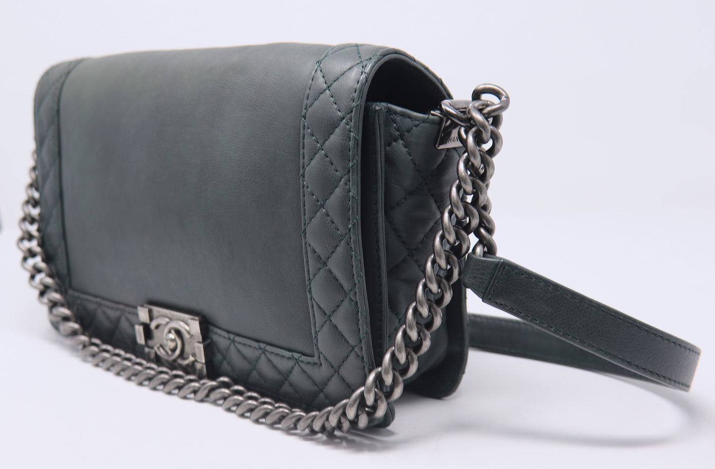 Chanel Boy Medium Reverso Calfskin Leather Shoulder Bag