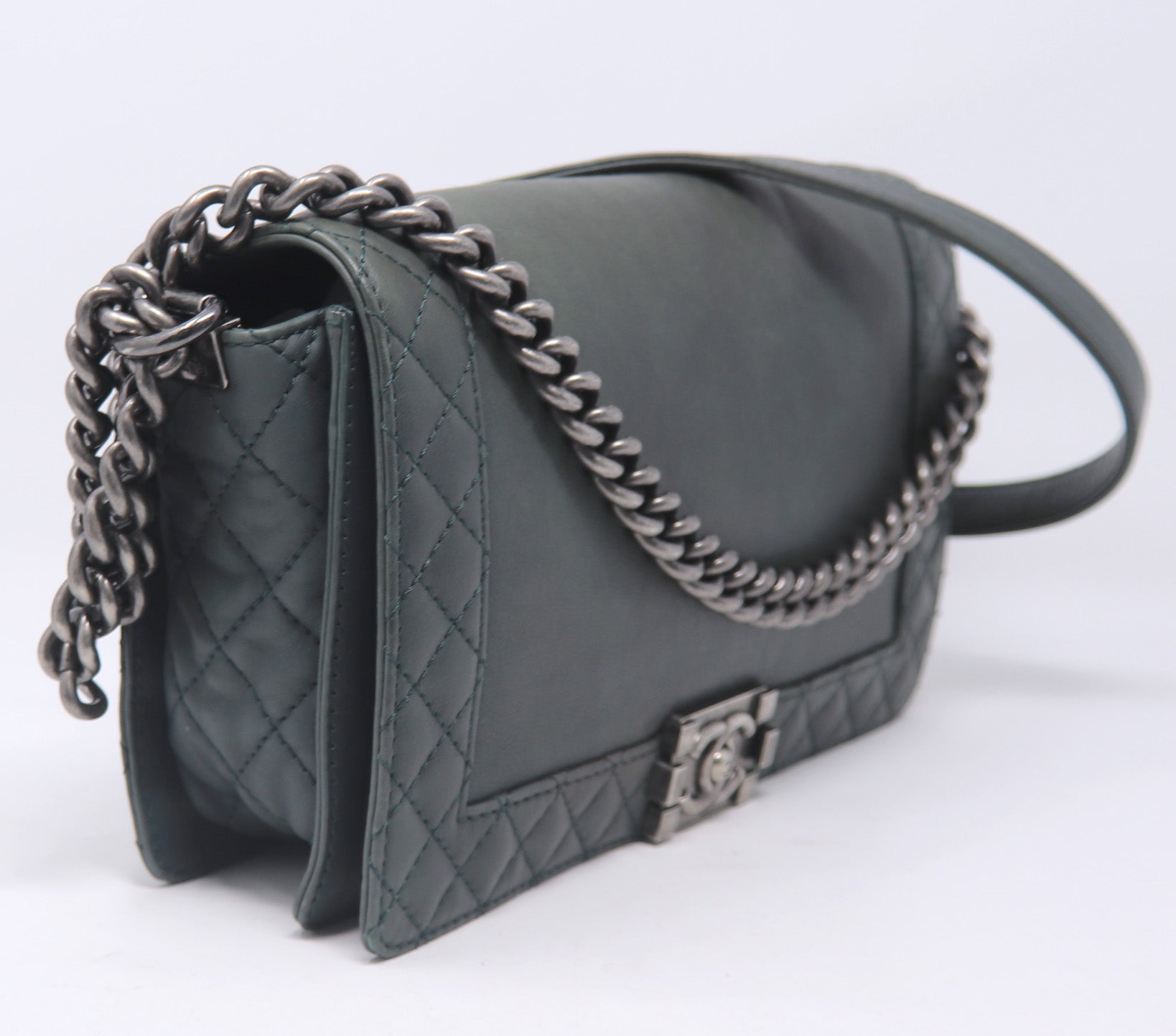 Chanel Boy Medium Reverso Calfskin Leather Shoulder Bag